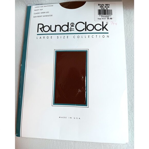 Lot of 5 pantyhose NOS Sz 3X & 4X Kathi Lee Hanes FotLoom Brands in desc Lot 5 - Picture 3 of 5